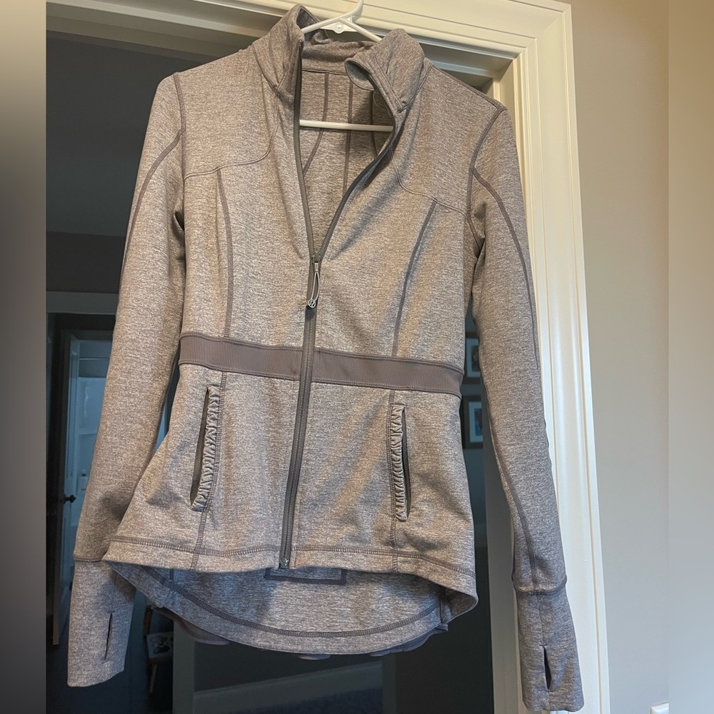 lululemon athletica Gray Zip-Up Hoodie